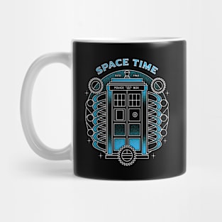 The Blue Phone Box Remix Mug